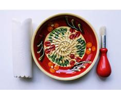 JOSKO Produkte 2732 - Juego de platos ralladores (cerámica), color rojo