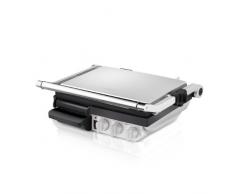 Catler GR 8012 - Barbacoa (2200 W, Barbacoa de contacto, Eléctrico, Mesa, Plancha, Negro, Acero inoxidable)