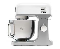 Kenwood kMix KMX750WH - Robot de Cocina, 1000 W, Bol 5 L con Asa, Incluye: Gancho Amasar, Batidora Varillas, Batidora K, Color Blanco