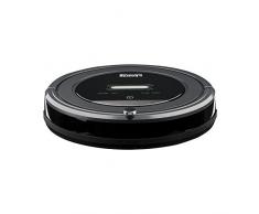 H.Koenig SWRC90 Robot Aspirador WaterMOP+, Aspira, Barre y Friega, Muro Virtual, Autonomía 90 Mins, Filtro HEPA, Tecnología silenciosa, Tanque de agua 180 Ml, 5 Ciclos Programables y Control remoto