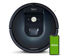 iRobot Roomba 981 Robot Aspirador para Alfombras con Potencia de Succión y Cepillos de Goma Antienredos, Múltiples Habitaciones, Tecnología Dirt Detect, con Conexión WiFi y Programable por App