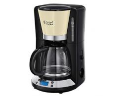 Russell Hobbs Colours Plus - Cafetera de Goteo (Jarra Cafetera para 15 Tazas, 1000 W, Crema) - ref. 24033-56