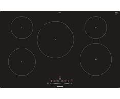 Siemens EH801FVB1E hobs Negro Integrado Con - Placa (Negro, Integrado, Con placa de inducción, Vidrio y cerámica, Tocar, Poder)