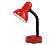 EGLO Basic Lámpara de mesa, Acero, Rojo