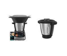 Cecotec Robot de Cocina Multifunción Mambo Touch con Jarra Habana Easy. 1600 W, 37 Funciones, Jarra de Acero Inox de 3,3 Litros y Jarra Habana con Revestimiento Cerámico de elevada Antiadherencia