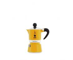 Bialetti Rainbow Cafetera Italiana Espresso, 1 Taza, Aluminio, Amarillo
