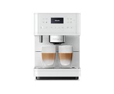 Miele CM 6160 MilkPerfection Máquina de café automática con OneTouch for Two, AromaticSystem, 4 perfiles individuales, DoubleShot, compatible con WiFi, iluminación LED, blanco loto