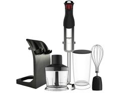 Bastilipo Turbo-mix800acc Batidora de Mano con Accesorios, 800 W, Acero Inoxidable, Negro y Gris
