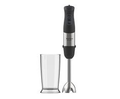 Taurus Amazing AHB1000X - Batidora de mano 1000W, regulador 20 velocidades, función Turbo, cuchillas de 4 filos de acero inoxidable, diseño ergonómico soft-touch, sin accesorios