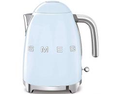SMEG Calentador de Agua electrico, hervidor KLF03PBEU, 2400 W, 1.7 litros, Acero Inoxidable, azul pastel