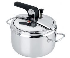 Barazzoni Cuociveloce Olla a Presión, Fabricado en Italia, 5 L, Acero Inoxidable, Diámetro: 22 cm