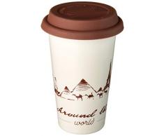 DeLonghi DLSC057 Jarra térmica, 350 milliliters, cerámica, Marrón, Blanco