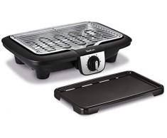 Tefal Easygrill 2 en 1 barbacoa eléctrica de mesa y placa plancha incluidas, 2100 W