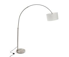 Lámpara de Pie Blanco Metal (45 x 210 x 180 cm)