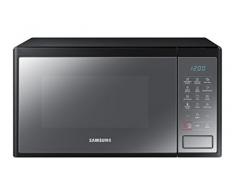 Samsung MG23J5133AM/EC - Microondas con grill, 800W/1100W, 23 litros, interior Cerámica Enamel, color negro / espejo