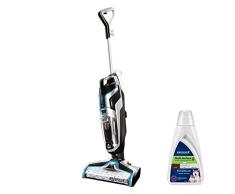 BISSELL CrossWave Pet Pro | Aspira/Lava/Seca | 3 en 1 para Mascotas | Limpiador para Alfombras, Baldosas y Suelos de Madera | Fórmula incluida | 74dB | Negro/Titanio/Azul | 2225N