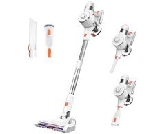 Ultenic U10 Pro Aspiradora Escoba sin Cable 400W, 30KPa, Autonomía 40Mins, Filtro HEPA, Aspirador Potente 26V 3 en 1 para Suelos, Alfombras y Pelo de Mascotas, Aspirador Vertical 2 Modos, Blanco