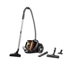 Rowenta Silence Force Cyclonic RO7230 - Aspiradora sin bolsa para parqué, cabezal de 2 posiciones, deslizamiento óptimo, ergonómica, depósito de suciedad de 2.5 l
