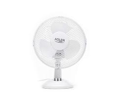 adler AD-7302 Ventilador Portatil de Escritorio, Giratorio, 60W, 2 Velocidades