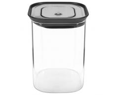 Lurch 240841 - Tarro de cristal de borosilicato y tapa de plástico con cierre hermético y válvula de baja presión, 1100 ml