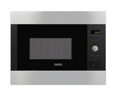 Zanussi ZBM26542XA Integrado 26L 900W Acero inoxidable - Microondas (Integrado, 26 L, 900 W, Botones, Giratorio, Acero inoxidable, Apertura por empuje)
