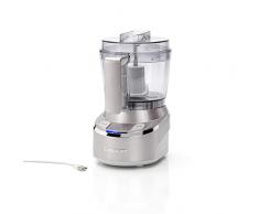 Cuisinart RMC100E Picadora Inalámbrica 900 ml, Picadora eléctrica, Trituradora de alimentos, Picadora multifunción: Verdura, carne, frutos secos, papillas, puré, Acero Inoxidable, 2 Velocidades