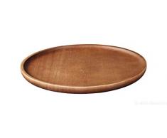 ASA Plato de madera de acacia maciza, 25 cm, color marrón