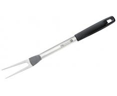 FMprofessional 22301 - Tenedor de trinchar para carne, tenedor de trinchar con puntas extra, tenedor de acero inoxidable de alta calidad (color: negro/plata), cantidad: 1 pieza, PP
