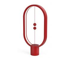 DesignNest by Allocacoc DH0040RD/HBLEUB Lámpara LED, 12 W, Plástico, Rojo