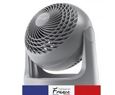 Woozoo, Ventilador de mesa silencioso, potente y portátil Made in France, 23m², Alcance 15m, Inclinación vertical de 360°, Habitación - Woozoo PCF-HE18 - Gris