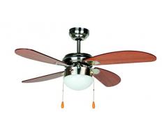Orbegozo CP 70095 Ventilador de techo con luz, 4 palas, diÃ¡metro 95 cm, potencia de 55 W y 3 velocidades