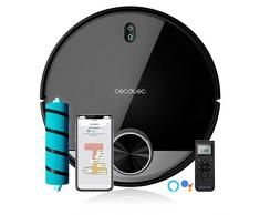 Cecotec Robot Aspirador Conga 3790. Tecnología láser, Room Plan, 2300 Pa, App, Cepillo Jalisco, Doble Tanque, Cepillo Especial Mascotas, Mando a Distancia