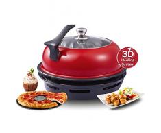 Wonder Chef 60018341 Wonderchef horno de gas Tandoor por Master Chef Sanjeev Kapoor cocina fácilmente platos indios con sistema de calefacción 3D, aluminio