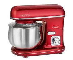Bomann KM 6010 Batidora Amasadora Repostería, 1100 W, 5 litros, Roja