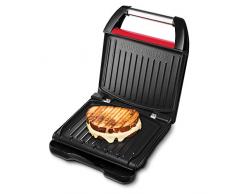 George Foreman 25030-56 Barbacoa de fitness, 1200 W, Acero Inoxidable, rojo