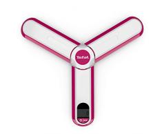 Tefal INGENIO BC5400V0 - Báscula de cocina plegable, color blanco y rosa