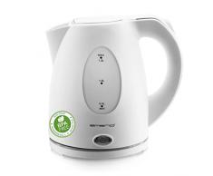 EMERIO Hervidor de agua de 1,3 litros para viaje/camping/oficina con 2200 W, sin BPA, apagado automático con protección en seco, base de 360°, incluye filtro de cal