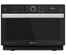 Whirlpool MW 339 SB - Microondas (Encimera, Microondas combinado, 33 L, 900 W, Giratorio, Tocar, Negro, Plata)