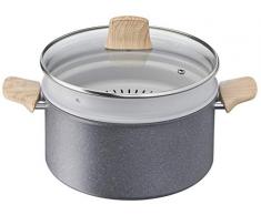 Tefal Natural Force G2669002 Olla Detox, fácil de limpiar, revestimiento antiadherente Mineralia+, minerales naturales, cocina saludable, Thermo-Signal™, fabricado en Francia