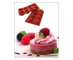 silikomart Molde de Silicona NR. 8 Cilindros CONFITERÍA DISEÑO Tartas Pasteles