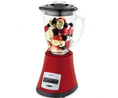 Oster OBL168X Batidora de vaso, 450 W, Vidrio, Rojo