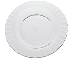 Duralex 3025AF06A1111 Plato de postre Paris, plato plano, 20,5cm, vidrio, transparente, 1 pieza