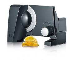 Graef S 10002 Eléctrico 170W Aluminio Negro rebanadora - Cortafiambres (Aluminio, Negro, 230 mm, 325 mm, 240 mm, 2,33 kg)