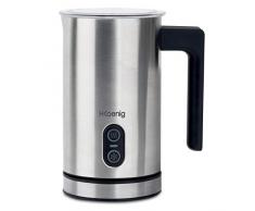 Espumador de Leche Eléctrico, 0.24 Litro, 3 Funciones, 500 W, Temperatura de 65 °C, Libre de BPA, Acero Inoxidable, Gris. MLK8_H.Koenig