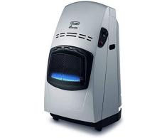 DeLonghi - calentador de gas, 4200 W Con termostato negro / plateado (sin regulador de presión)