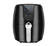 Freidora de aire caliente Airfryer con 6 programas de cocción diferentes, sin aceite, revestimiento antiadherente, pantalla táctil LED con libro de recetas (1500 W)
