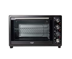 Adler AD6010 Horno Eléctrico de Sobremesa Convección 45 litros, Acero Inoxidable, Asador de pollo, Temporizador, Ajuste de Temperatura, 2000W