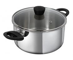 KUHN RIKON Olla clásica de inducción de acero inoxidable, 3 litros/20 cm, acero 18/10