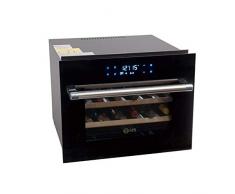 Cavevinum CV-24-CE Vinoteca Encastrable cocinas, Acero, Negro