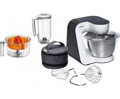 Bosch MUM5 Start Line universal 800W 3.9L Naranja, Plata, Transparente, Color blanco - Robot de cocina (3,9 L, Naranja, Plata, Transparente, Blanco, Botones, 1,25 L, 1,5 L, Acero inoxidable)